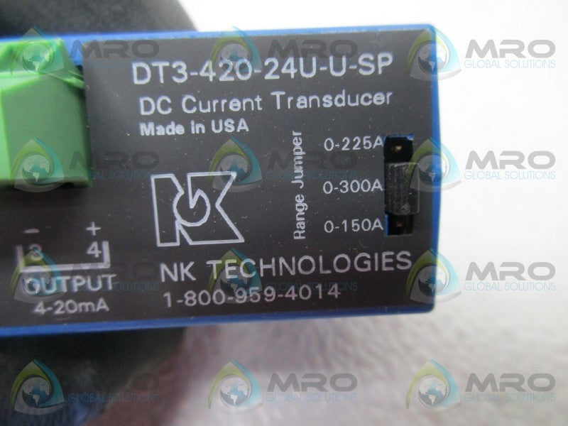 NK TECHNOLOGIES DT3-420-24U-U-SP DC CURRENT TRANSDUCER  NSMP