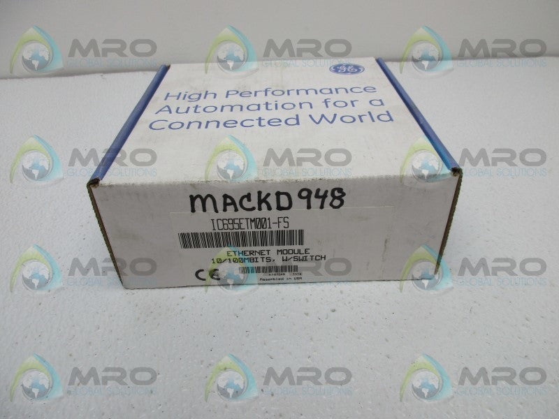 GE FANUC IC695ETM001-FS ETHERNET MODULE * FACTORY SEALED *