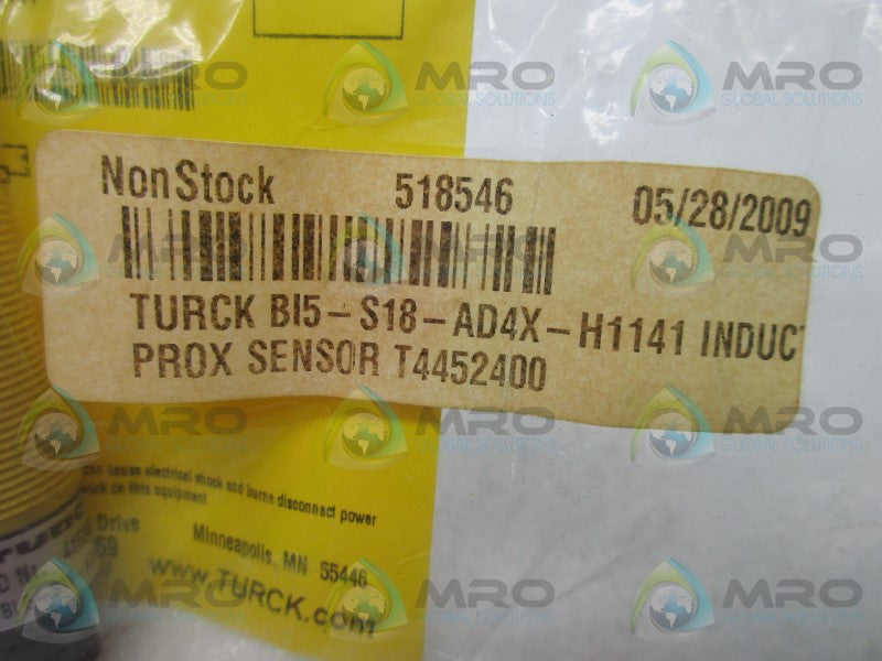 TURCK BI5-S18-AD4X-H1141 PROXIMITY SENSOR * NEW IN FACTORY BAG *