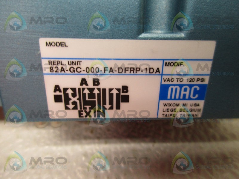 MAC 82A-GC-000-FA-DFRP-1DA SOLENOID VALVE  NSMP