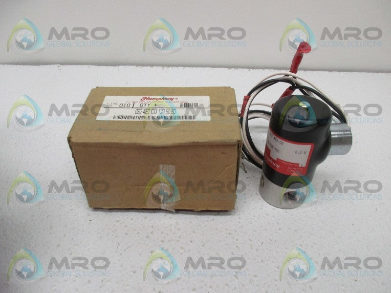 HUMPHREY 062-4E2-CD-120-50/60 SOLENOID VALVE 4WAY * NEW IN BOX *