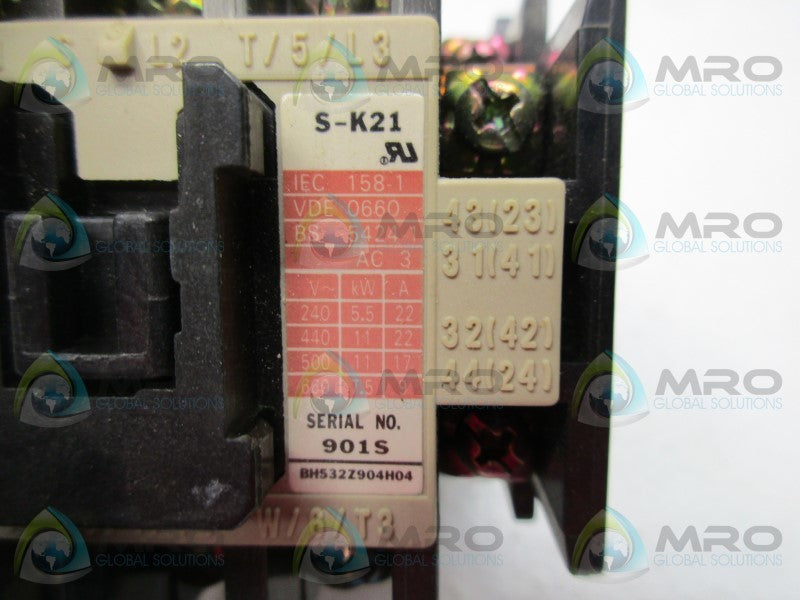 MITSUBISHI S-K21 CONTACTOR 100V 50AMP  NSNP