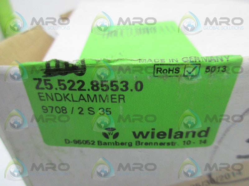 WIELAND Z5.522.8553.0 END BRACKET 9708/2S35 (IN BOX)  NSNP