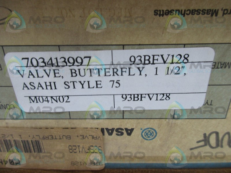 ASAHI STYLE 75 BUTTERFLY VALVE  NSMP