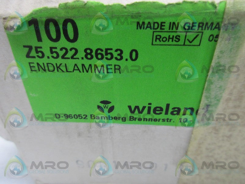 WIELAND Z5.522.8653.0 END BRACKET (IN BOX)  NSNP