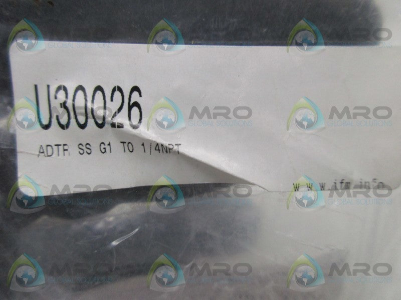 IFM EFECTOR U30026 PIPE REDUCING ADAPTER * NEW IN FACTORY BAG *