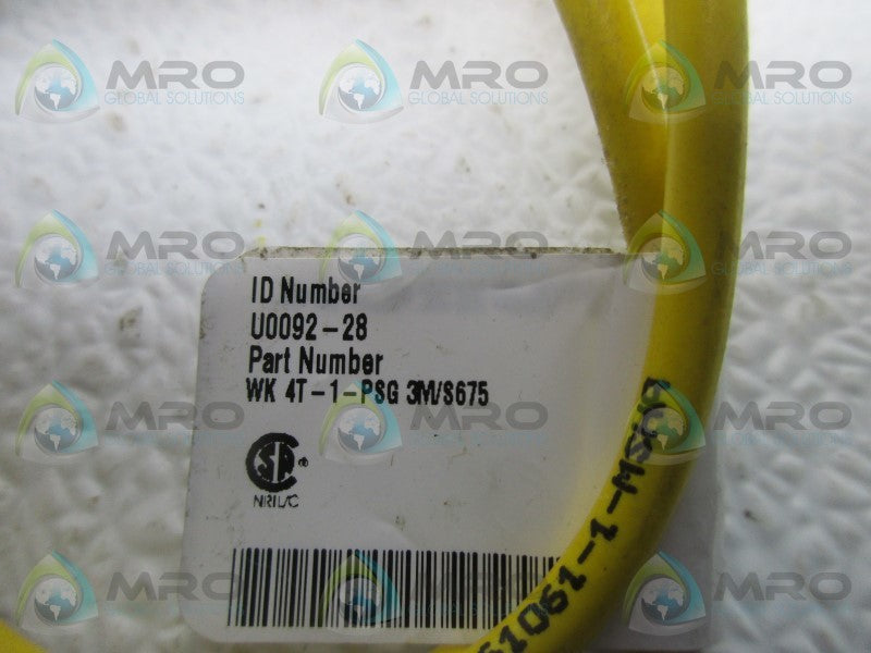 TURCK WK-4T-1-PSG-3M/S675 CABLE  NSNP