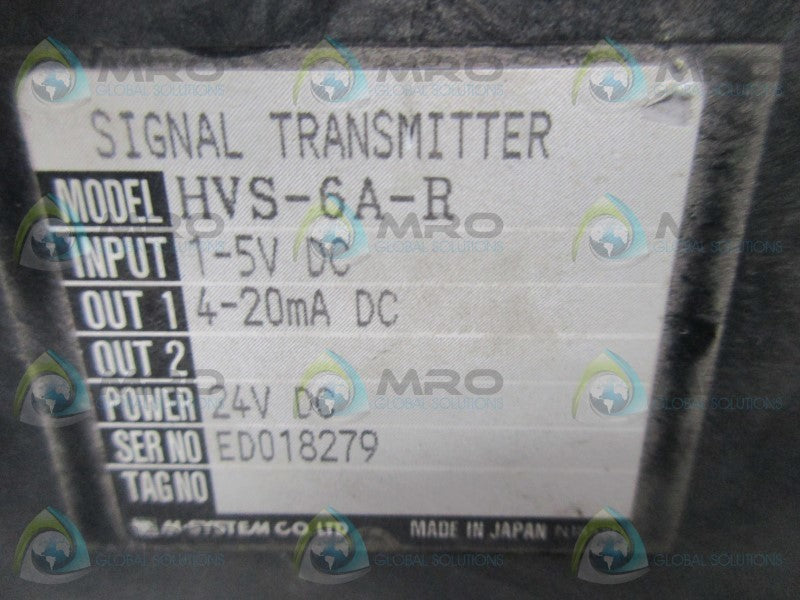 M-SYSTEM HVS-6A-R SIGNAL TRANSMITTER  NSNP