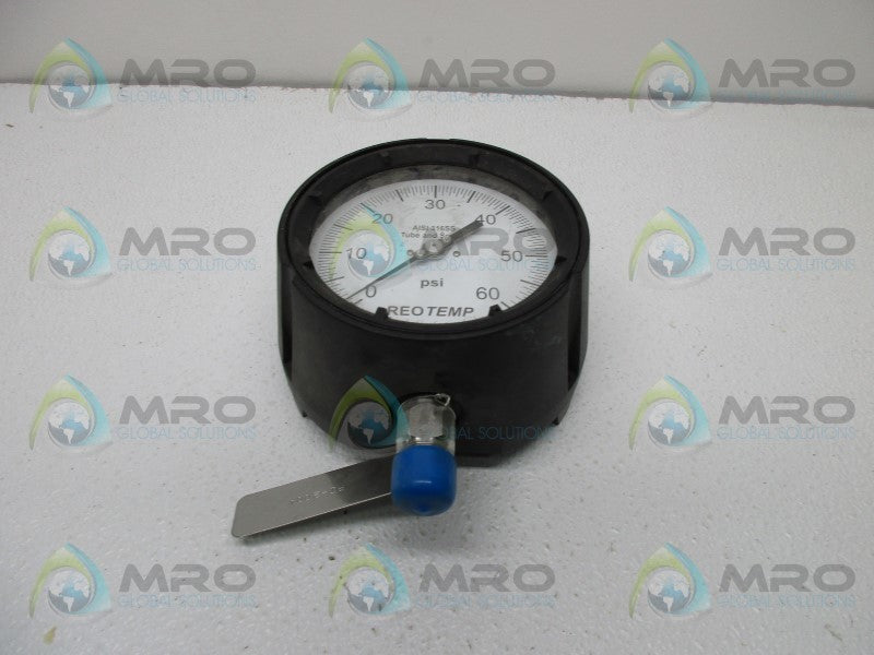 REOTEMP PI-200A PRESSURE GAUGE 0-60PSI  NSNP