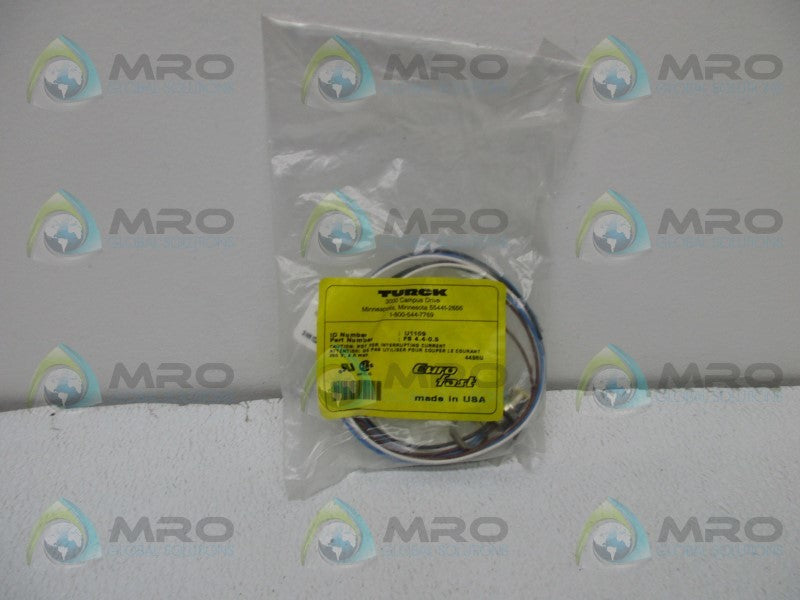 TURCK FS-4.4-0.5 CORDSET RECEPTACLE EUROFAST * NEW IN FACTORY BAG *