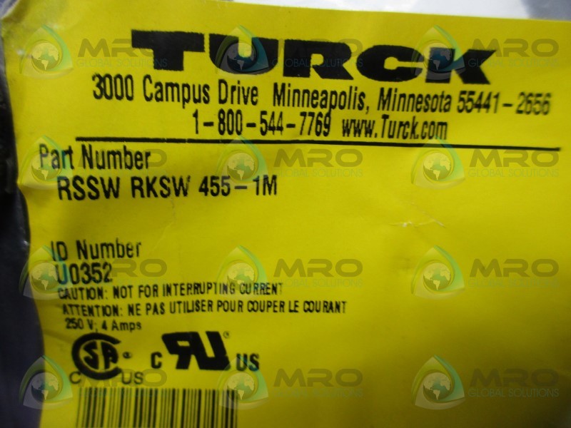 TURCK RSSW-RKSW-455-1M CABLE  NSMP