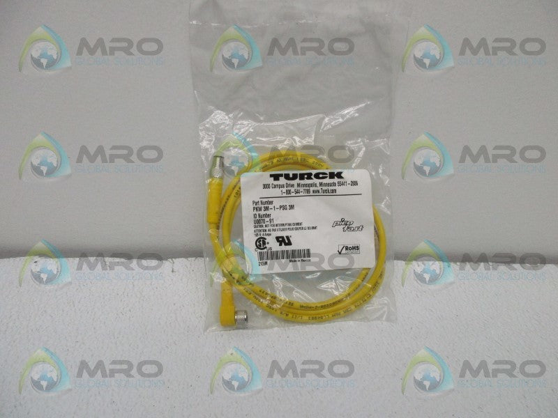 TURCK PKW-3M-1-PSG-3M CABLE * NEW IN FACTORY BAG *