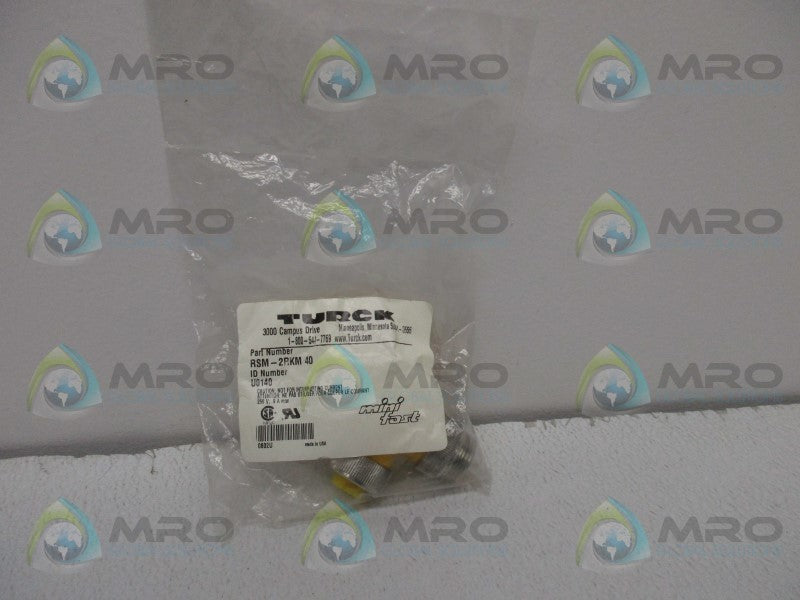 TURCK RSM-2RKM-40 MINI CONNECTOR  NSMP