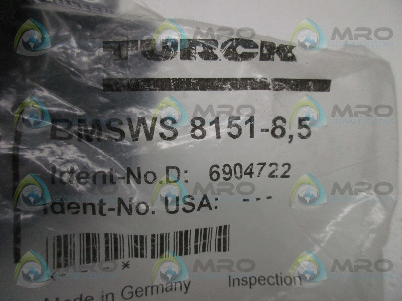 TURCK BMSWS8151-8,5 CONNECTOR * NEW IN FACTORY BAG *
