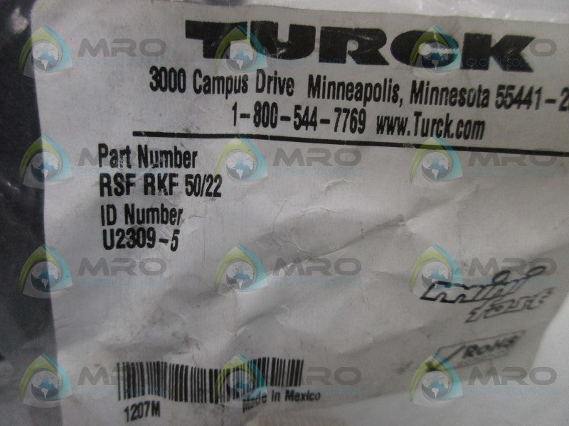 TURCK RSF-RKF-50/22 MINIFAST RECEPTACLE  NSMP
