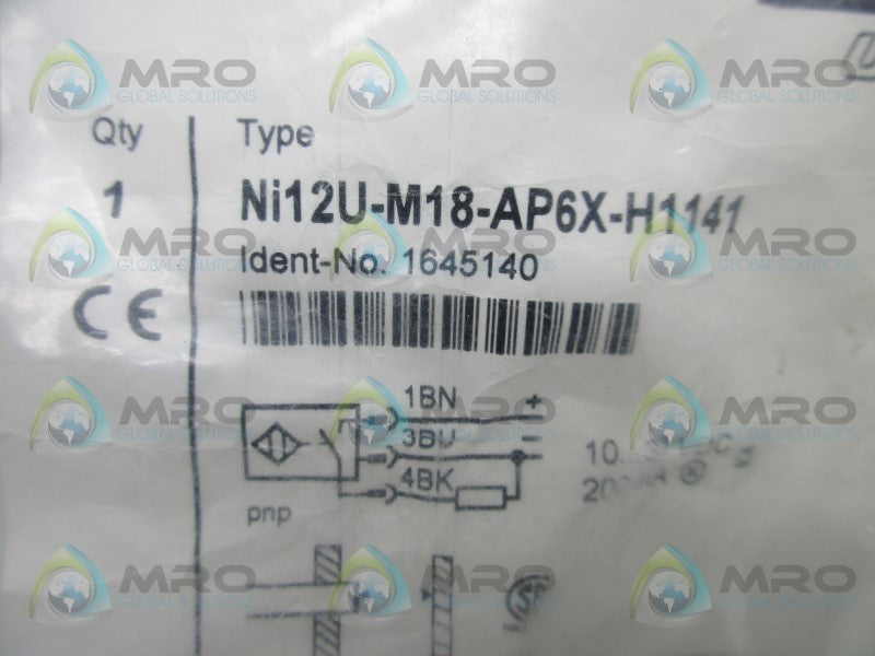TURCK NI2U-M18-AP6X-H1141 PROXIMITY SWITCH  NSMP