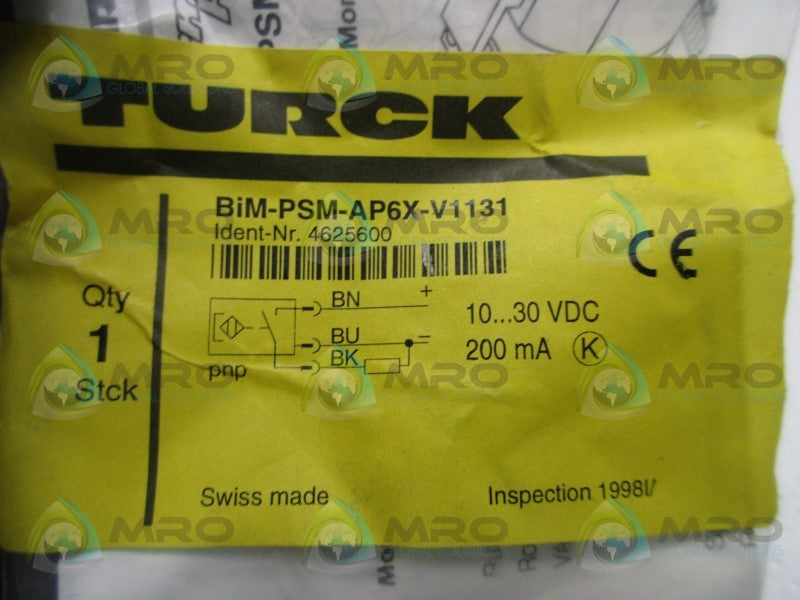 TURCK BIM-PSM-AP6X-V1131 PROXIMITY SWITCH * NEW IN BAG *