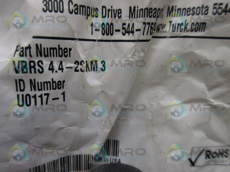 TURCK U0117-1 MOLDED TWIN JUNCTION * NEW IN FACTORY BAG *