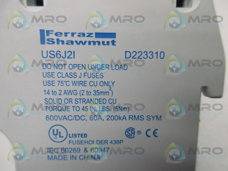 FERRAZ SHAWMUT US6J2I FUSE HOLDER * NEW NO BOX *
