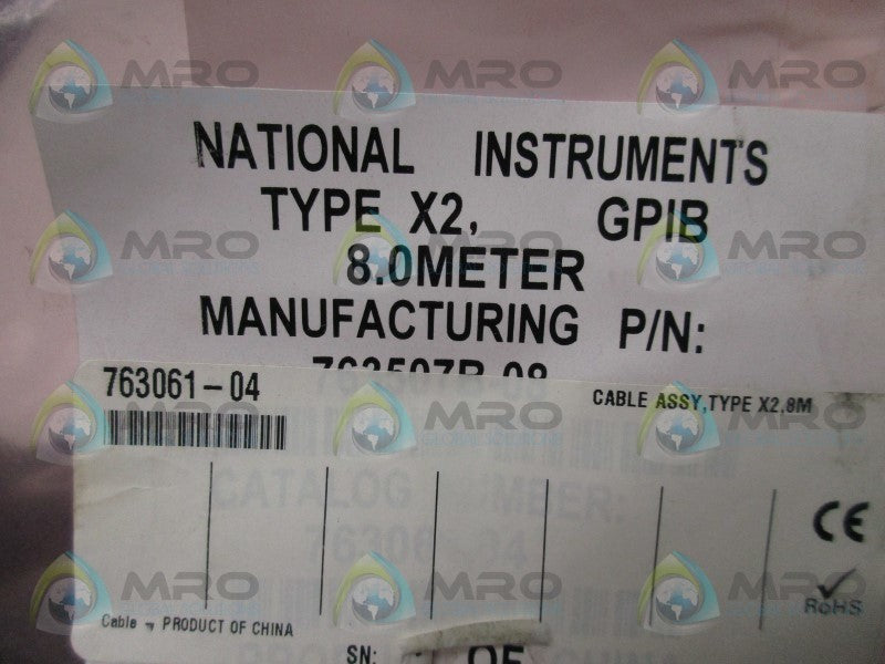 NATIONAL INSTRUMENTS 763061-04 TYPE X2 GPIB CABLE  NSMP