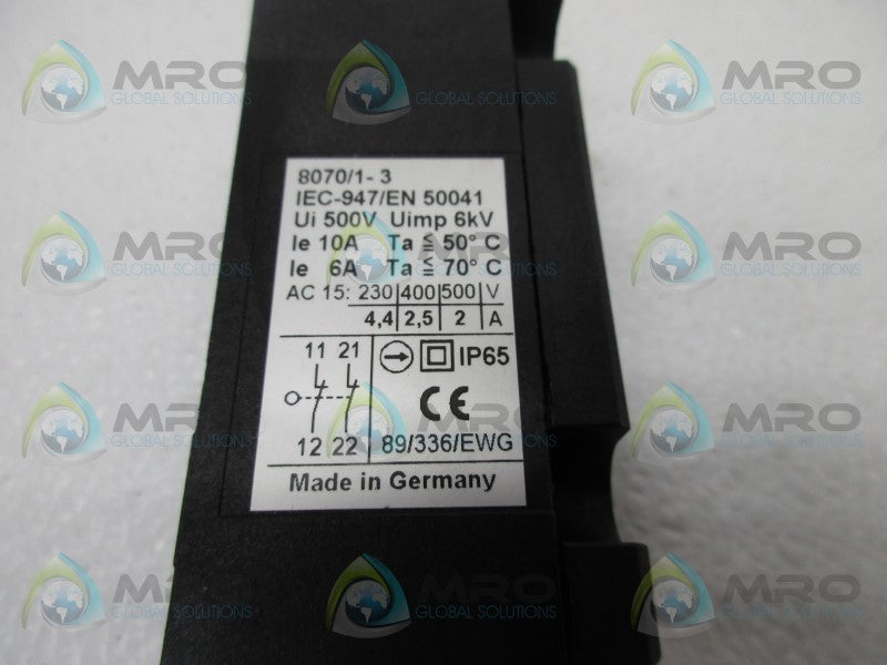 HONEYWELL IEC-947/EN50041 LIMIT SWITCH  NSNP