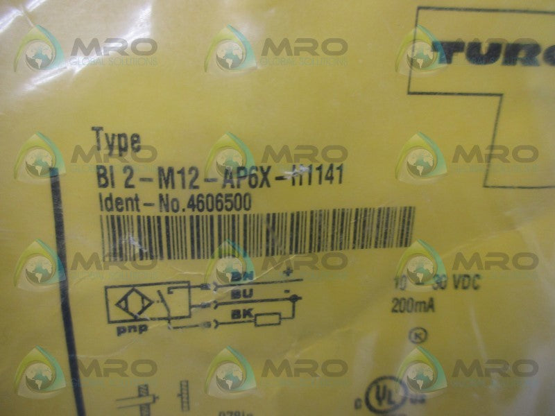 TURCK BI2-M12-AP6X-H1141 2MM PROXIMITY SWITCH * NEW IN FACTORY BAG *