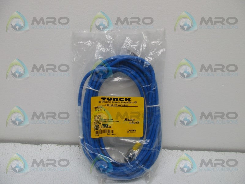 TURCK RK-4.41T-6 CABLE CONNECTOR * NEW IN FACTORY BAG *