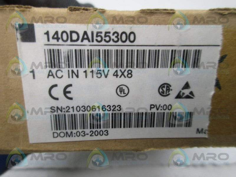 SCHNEIDER ELECTRIC 140DAI55300 INPUT MODULE * FACTORY SEALED *