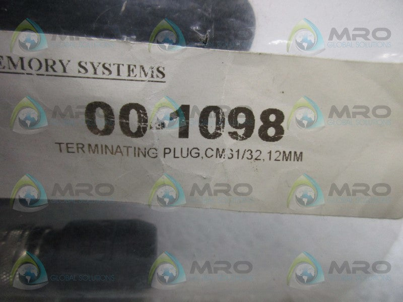 INDUSTRIAL MRO 00-1098 TERMINATING PLUG * NEW IN FACTORY BAG *