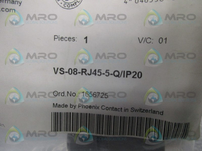 PHOENIX CONTACT VS-08-RJ45-5-Q/IP20 CONNECTOR * NEW IN FACTORY BAG *