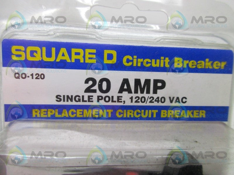 SQUARE D QO120 20A  NSMP