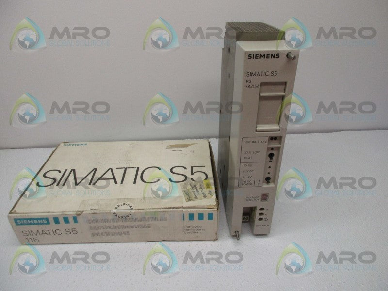 SIEMENS SIMATIC S5 6ES5951-71D12 POWER SUPPLY MODULE  NSMP