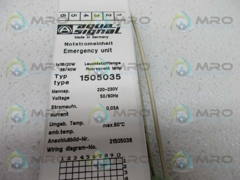 AQUA SIGNAL 1505035 POWER SUPPLY  NSNP