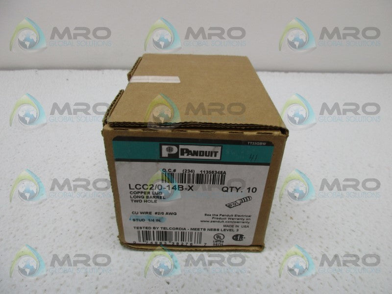 PANDUIT LCC2/0-14B-X COPPER COMPERSSION LUG (IN BOX)  NSNP
