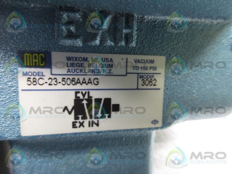 MAC 58C-23-506AAAG SOLENOID VALVE  NSNP