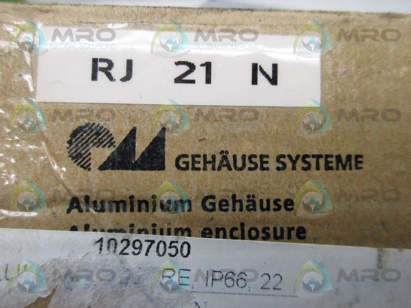 GEHAUSE SYSTEMS RJ21N ALUMINIUM ENCLOSURE  NSMP