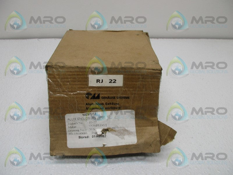 GEHAUSE SYSTEMS RJ22 ALUMINIUM ENCLOSURE  NSMP