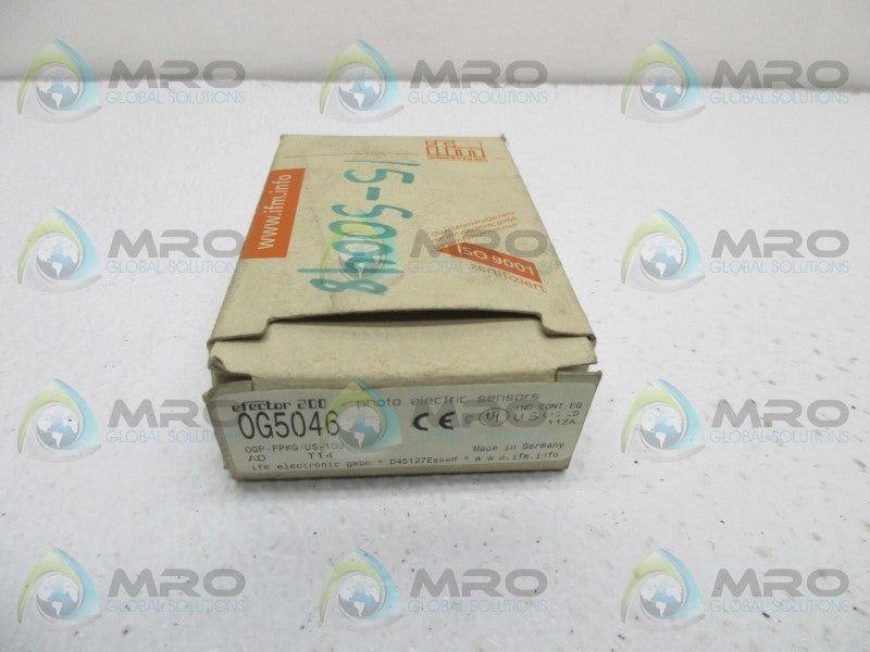 IFM EFECTOR 0G5046 PHOTOELECTRIC SENSOR  NSMP