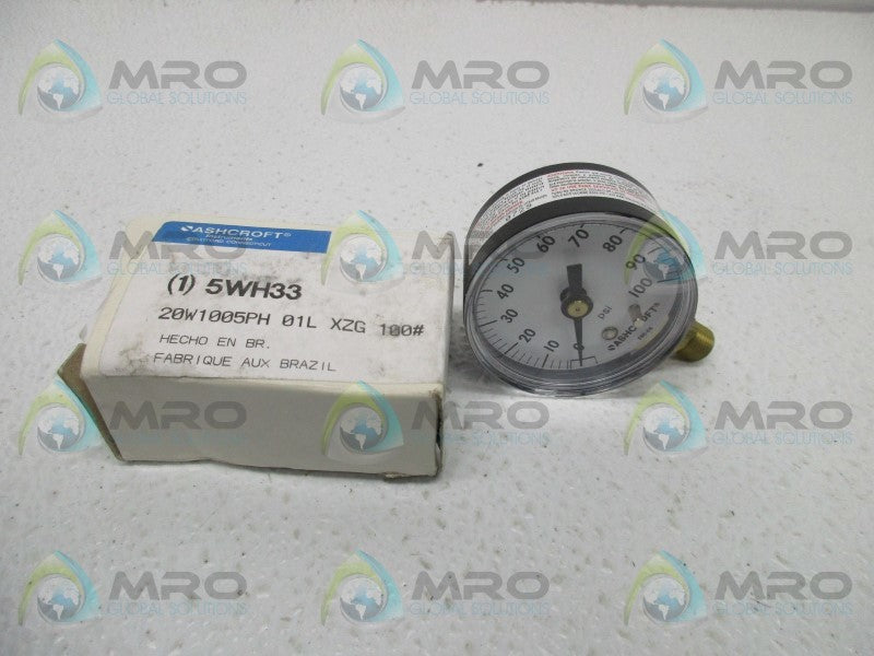 ASHCROFT 20W1005PH01LXZG100 PRESSURE GAUGE  NSMP