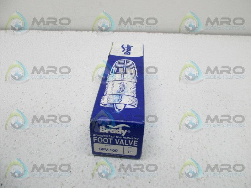 BRADY SFV-100 FOOT VALVE 1"  NSMP