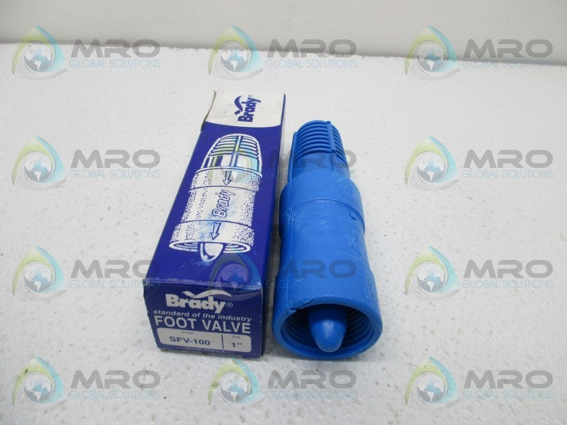 BRADY SFV-100 FOOT VALVE 1"  NSMP