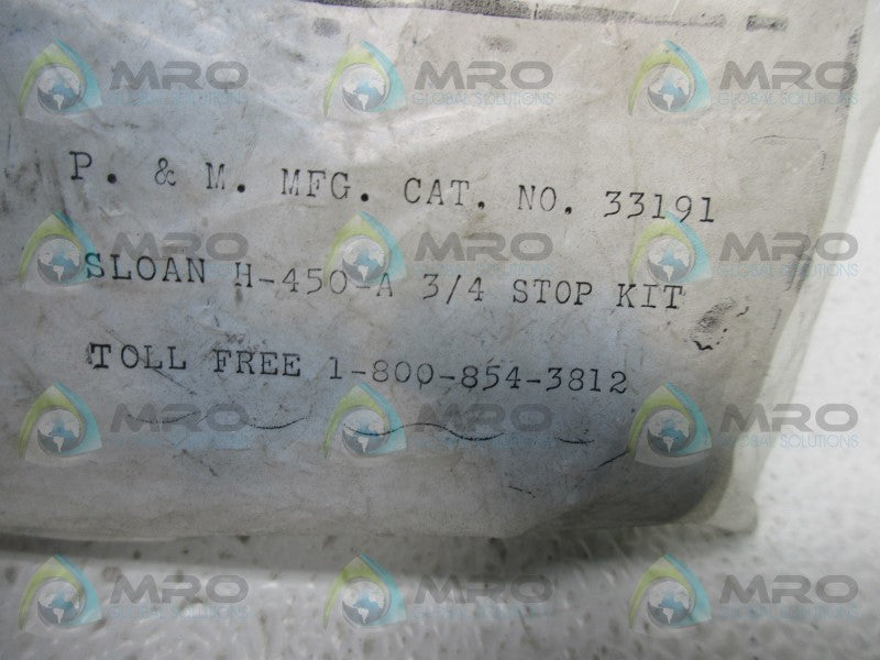 SLOAN 33191 REPAIR KIT  NSMP