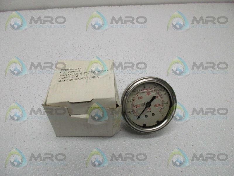 GRAINGER 169841A PRESSURE GAUGE  NSMP