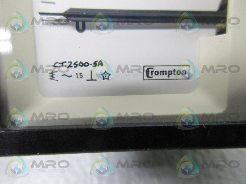 CROMPTON 243-02AG-LSTU-C6 ANALOG PANEL METER  NSNP