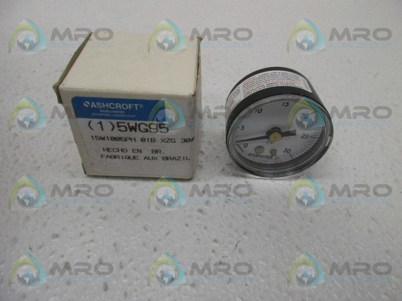 ASHCROFT 5WG95 PRESSURE GAUGE 30PSI  NSMP