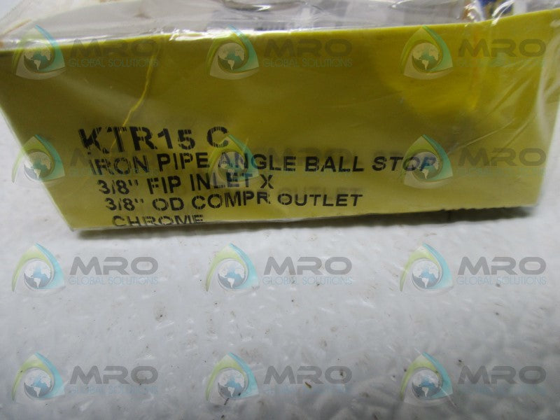 BRASS CRAFT KTR15C ANGLE BALL STOP 3/8"  NSMP