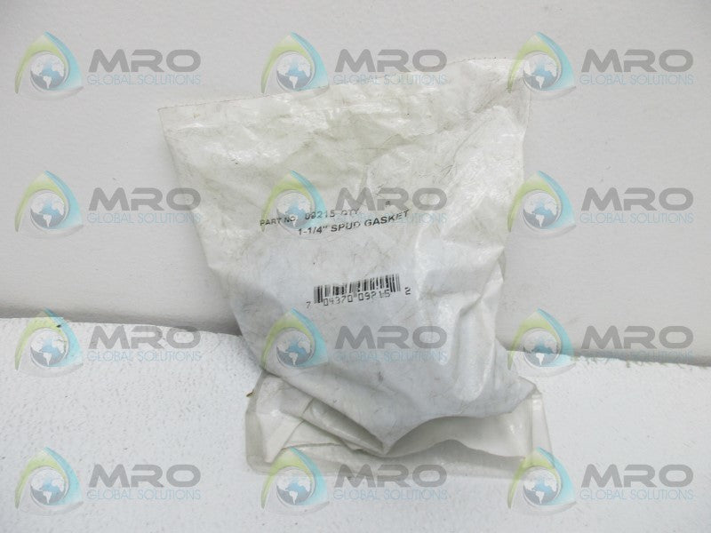 INDUSTRIAL MRO 09215 1-1/4" SPUD GASKET (PKG OF 8) * NEW IN FACTORY BAG *