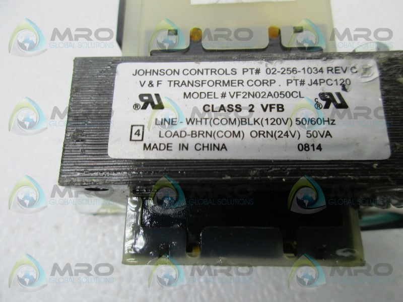 JOHNSON CONTROLS J4PC120 TRANSFORMER  UNMP