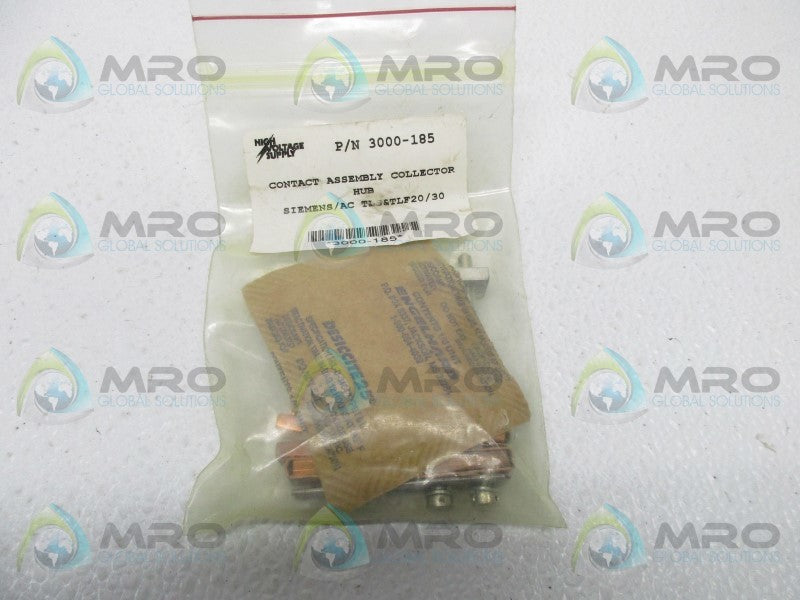 HIGH VOLTAGE SUPPLY 3000-185 CONTACT ASSEMBLY COLLECTOR HUB  NSMP