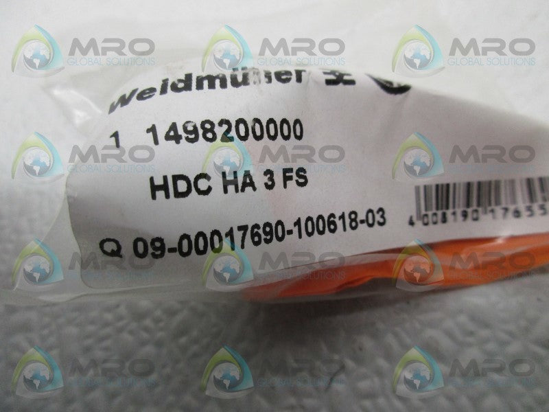 WEIDMULLER HDC-HA-3-FS CONNECTOR INSERT FEMALE  NSMP